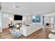 Spacious living room boasting hardwood floors, modern furnishings, and ample natural light for comfortable living at 4177 Railhead Pass Ave, Las Vegas, NV 89141