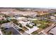 Community aerial view displaying pool, clubhouse, and parking areas at 4289 Sunrise Flats St, Las Vegas, NV 89135