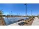 Outdoor basketball court in a community featuring multiple hoops and landscaping at 7384 Hayes Harbor Ct # Lot 213, North Las Vegas, NV 89084
