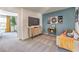 Modern bedroom space with stylish decor, neutral tones, and plenty of natural light at 7384 Hayes Harbor Ct # Lot 213, North Las Vegas, NV 89084