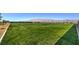 Large manicured community turf area, fenced, featuring mountain views at 7384 Hayes Harbor Ct # Lot 213, North Las Vegas, NV 89084