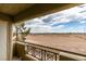 Balcony features a view of the landscape beyond and decorative railing at 8070 W Russell Rd # 2026, Las Vegas, NV 89113