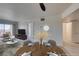 Cozy dining area with modern furnishings adjacent to the living space at 8070 W Russell Rd # 2026, Las Vegas, NV 89113