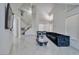 Spacious living room with stylish sofa, modern décor, and high ceilings at 8404 Shore Breeze Dr, Las Vegas, NV 89128