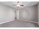 Bedroom with neutral walls and carpet featuring a ceiling fan at 8797 Pinley Spring St, Las Vegas, NV 89113