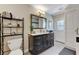 Modern bathroom with a large vanity and plenty of storage at 1940 Canterbury Dr, Las Vegas, NV 89119