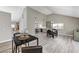 Spacious open concept layout with dining area, kitchen, and living room, ideal for modern living at 1940 Canterbury Dr, Las Vegas, NV 89119