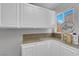 Bright laundry room with ample white cabinets and counter space at 204 Appian Way, Henderson, NV 89002