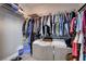 Spacious walk-in closet with ample shelving and hanging space, offering great storage solutions at 2078 Wildwood Lake St, Henderson, NV 89052