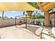 Spacious backyard patio with shade cover, providing ample space for outdoor entertaining at 2426 La Pluma St, Henderson, NV 89014