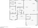 Detailed floor plan of home showcasing layout with living room, bedrooms, kitchen, and garage at 2426 La Pluma St, Henderson, NV 89014