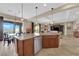 Spacious kitchen with a large island, tile flooring, and stainless steel appliances at 2901 Josephine Dr, Henderson, NV 89044
