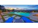 Beautiful pool at sunset provides a tranquil ambiance for evening relaxation at 2901 Josephine Dr, Henderson, NV 89044