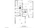 Detailed floor plan showcasing the layout of the home with clearly labeled rooms and dimensions at 3278 Turning Bridge St, Las Vegas, NV 89135
