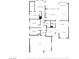 Detailed floor plan showcasing the layout of the home with clearly labeled rooms and dimensions at 3278 Turning Bridge St, Las Vegas, NV 89135