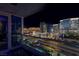 Wide balcony view capturing the dazzling Las Vegas skyline with the city's vibrant lights shining at night at 4575 Dean Martin Dr # 1909, Las Vegas, NV 89103