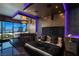 Luxurious main bedroom featuring a city view, spa tub, and modern design elements at 4575 Dean Martin Dr # 1909, Las Vegas, NV 89103
