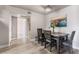 Open dining area with modern table set and artwork enhancing the home's appeal at 5020 Indian River Dr # 424, Las Vegas, NV 89103