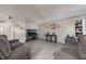 Open living room with modern decor and neutral tones at 5112 Pebble Beach Blvd, Las Vegas, NV 89108