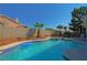 Private pool with spa and desert landscaping, perfect for outdoor entertaining at 614 Ravenglen Dr, Las Vegas, NV 89123