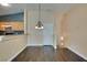 View of the dining area showcasing a decorative chandelier at 6576 Buster Brown Ave # 101, Las Vegas, NV 89122