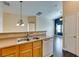 An open floor plan showing the kitchen area open to the living room at 6576 Buster Brown Ave # 101, Las Vegas, NV 89122