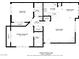 Layout of a spacious floor plan with two bedrooms, open kitchen, and living room at 8450 Alta Dr # 220, Las Vegas, NV 89145