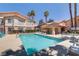 Community pool with ample space to lounge, swim, and enjoy a place to relax at 8450 Alta Dr # 220, Las Vegas, NV 89145