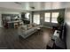 Bright and airy living area featuring open concept living and seamlessly connects to the kitchen at 8977 Melridge Rd, Las Vegas, NV 89148
