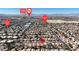 Community aerial view highlighting points of interest, including South Point and Bermuda Rd at 9562 Collinsleap Ct, Las Vegas, NV 89123