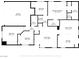 Detailed floor plan outlining the layout of the home, including room dimensions at 9562 Collinsleap Ct, Las Vegas, NV 89123