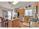 Kitchen with stainless steel appliances, granite counters, and eat in space at 9562 Collinsleap Ct, Las Vegas, NV 89123