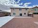 Spacious backyard with low maintenance landscaping and a concrete patio area, perfect for outdoor activities at 9604 Vital Crest St, Las Vegas, NV 89123