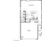 Detailed floor plan showcasing the layout of the home's main floor, including the kitchen, garage and great room at 10029 Luna River Ave, Las Vegas, NV 89148