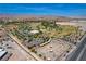 Aerial view of a community park with recreation, ponds, sports courts and a skate park at 1014 Solemn Cactus Ave, North Las Vegas, NV 89031