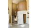 Hallway with staircase and white painted storage area at 10238 Missouri Meadows St, Las Vegas, NV 89183