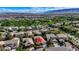 An aerial view of a neighborhood, highlighting the property's location at 10389 Walking View Ct, Las Vegas, NV 89135