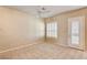 Bright bedroom featuring neutral walls, tiled floor, and white shuttered windows at 1574 Livingston Dr, Henderson, NV 89012
