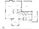 Detailed first-floor plan showcasing the home's layout, including a spacious kitchen, living room, and dining area at 2021 Royal Gardens Pl, North Las Vegas, NV 89084