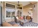 Inviting covered back patio with cozy seating and scenic views at 2257 Lauren Dr, Las Vegas, NV 89134