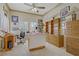 Bright bedroom with ample natural light, wood furniture, and custom storage solutions at 2257 Lauren Dr, Las Vegas, NV 89134