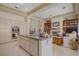 Open kitchen boasts a center island, stainless steel appliances, and plenty of cabinet space at 2257 Lauren Dr, Las Vegas, NV 89134