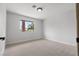 Neutral bedroom with a large window offering an outside view at 2620 E Harmon Ave, Las Vegas, NV 89121