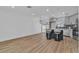 Beautifully staged kitchen featuring stainless appliances, stylish cabinetry, and an island with bar seating at 2721 Bruce Cir, North Las Vegas, NV 89030