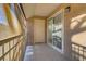 Balcony with neutral toned privacy screen at 4310 Sandy River Dr # 70, Las Vegas, NV 89103