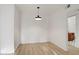 Cozy dining area with overhead lighting and neutral paint at 4310 Sandy River Dr # 70, Las Vegas, NV 89103