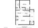 Floor plan showing a 700 sq ft layout with the living room, dining room, kitchen, bath, and bedroom at 4310 Sandy River Dr # 70, Las Vegas, NV 89103