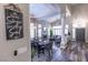 Welcoming living space with high ceilings, a fireplace, and an elegant dining area at 53 Grossinger Ct, Henderson, NV 89074