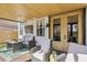 Backyard patio with seating, a pergola overhead, and a view of the pool at 7566 Hope Valley St, Las Vegas, NV 89139