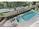 Inviting backyard pool and spa, surrounded by well-maintained landscaping and privacy walls at 8121 Castle Pines Ave, Las Vegas, NV 89113